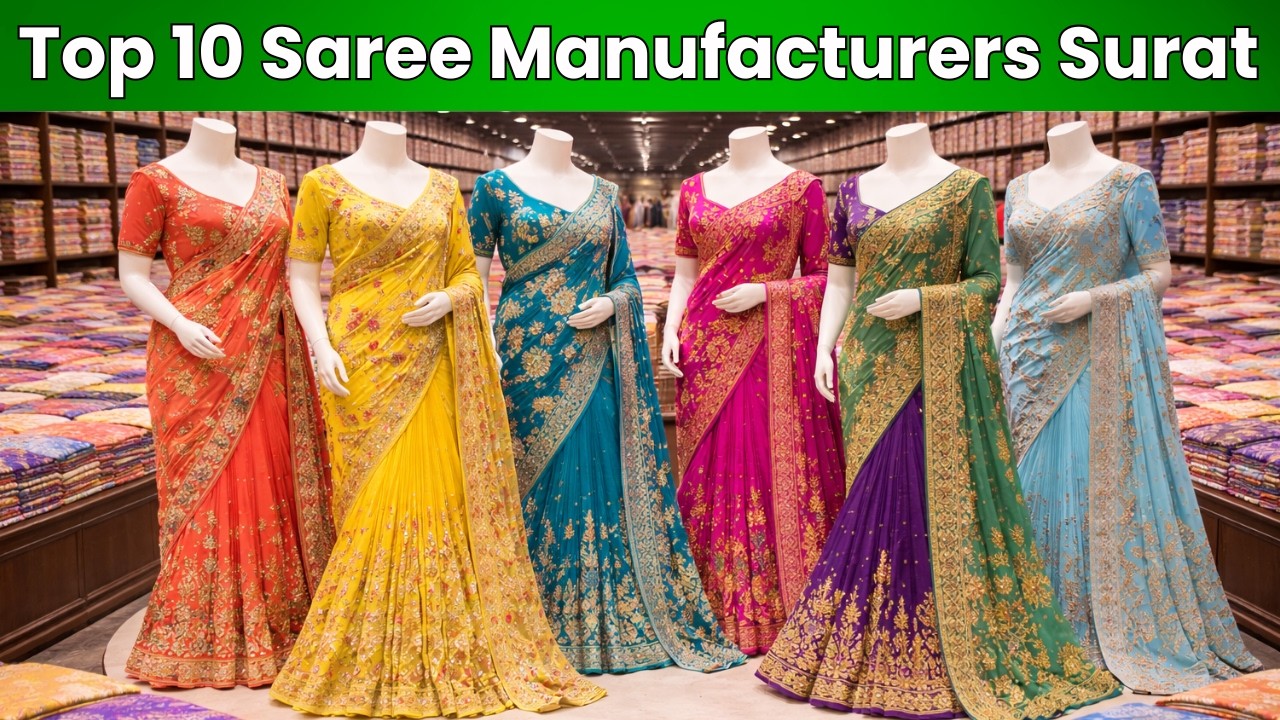 Top 10 Saree Manufacturers Surat | Saree Wholesale Market Surat | Surat Saree Manufacturer