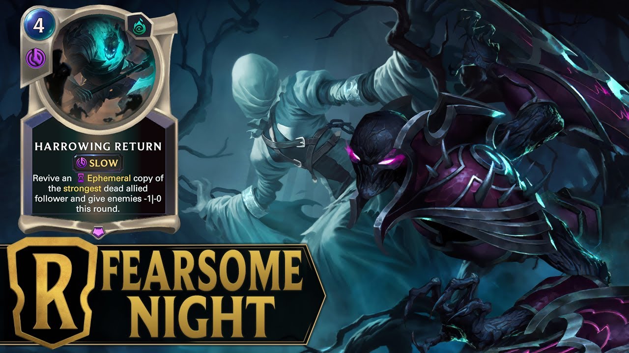 Fearsome Night - Nocturne Kalista Elise Deck - Legends of Runeterra Awakening