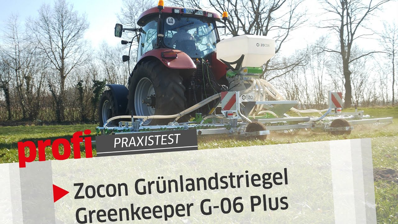 Zocon Grünlandstriegel Greenkeeper G-06 Plus | profi #Praxistest