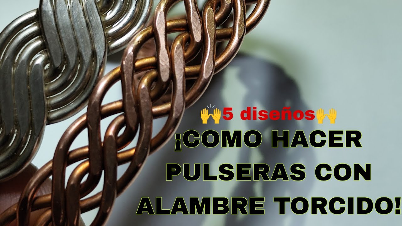 Cómo HACER PULSERAS con ALAMBRE de COBRE| How to MAKE BRACELETS with COPPER| let's MAKE BRACELETS.