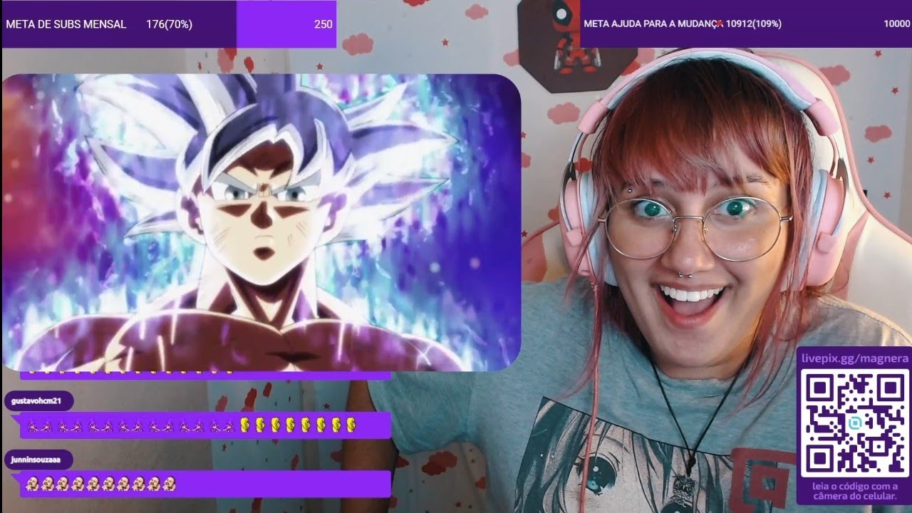 @Magnera REAGINDO ao GOKU atingindo INSTINTO SUPERIOR COMPLETO !!