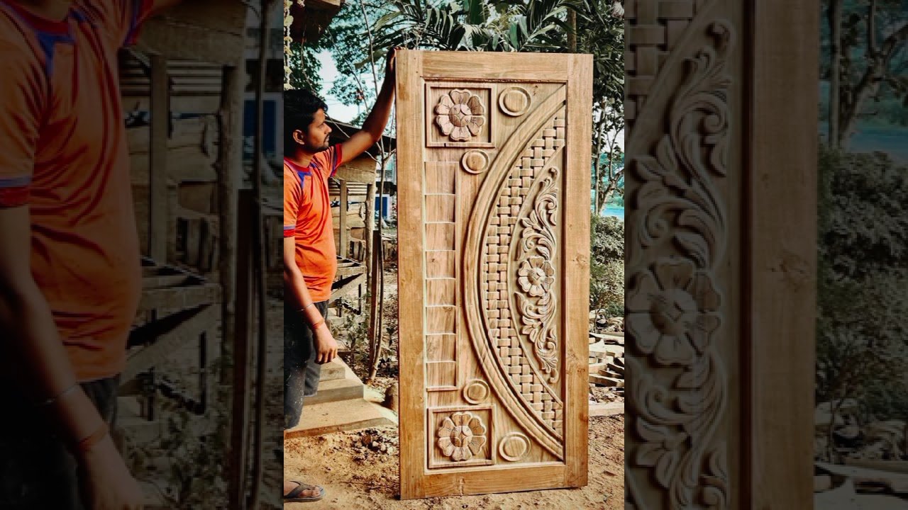 Premium Burma Teak Batali Single Palla Door Different design