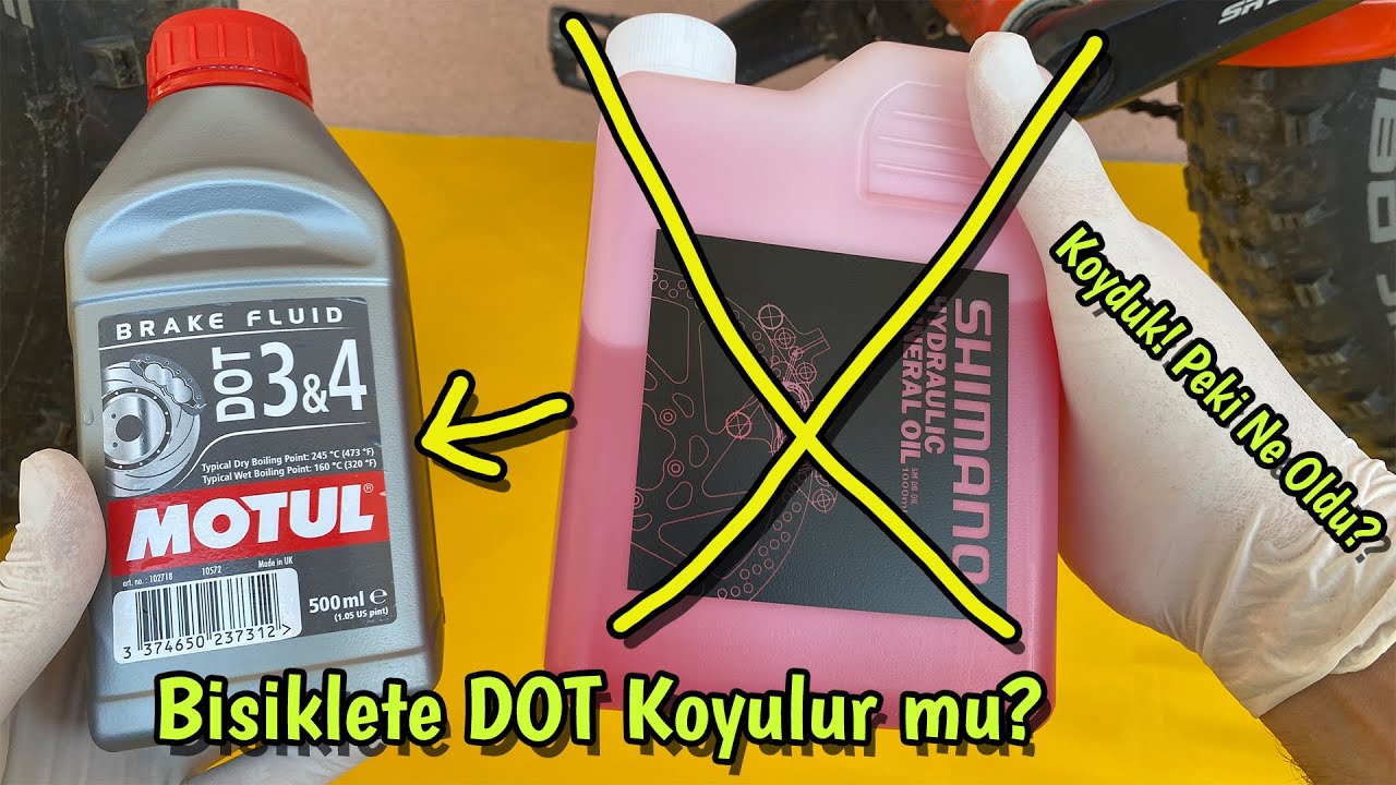 Bisiklete DOT 3-4-5-5.1 Koyulur mu?-Shimanoya DOT Sıvısı Koyduk-Ne Oldu?