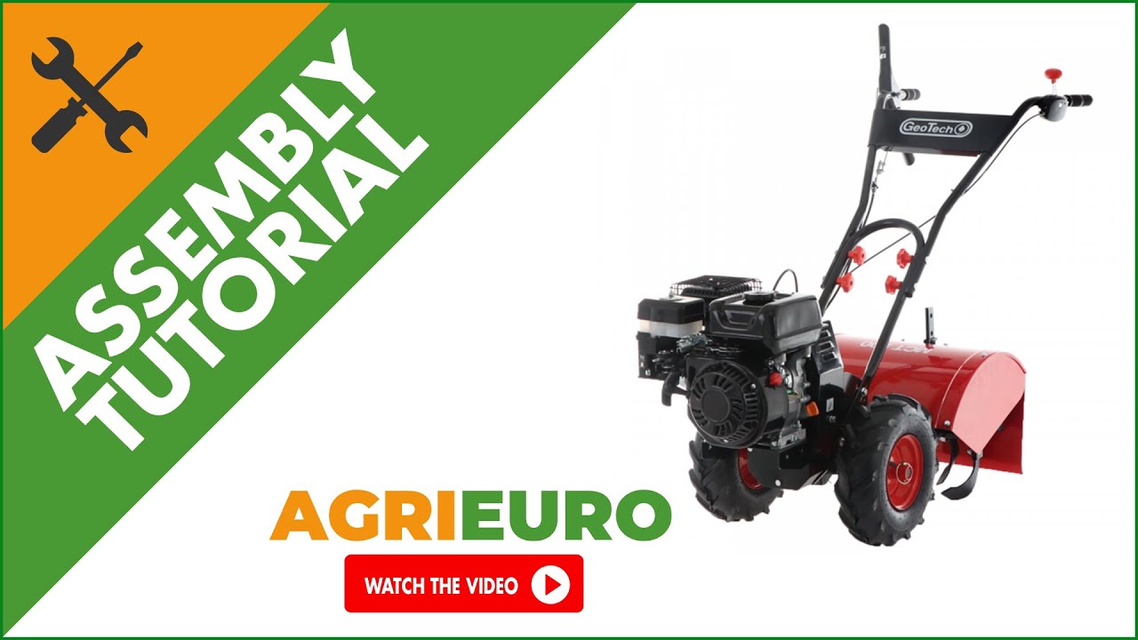 GeoTech MCT 500 Two Wheel Tractor with Rato petrol engine 209 cc - 7.0 HP - Assembly tutorial