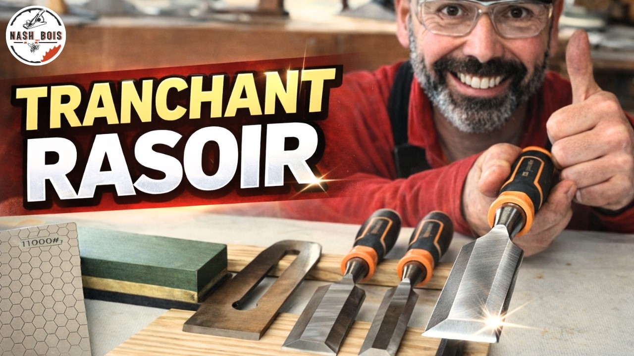Affûtage parfait des ciseaux à bois et des fers de rabot (simple et économique)
