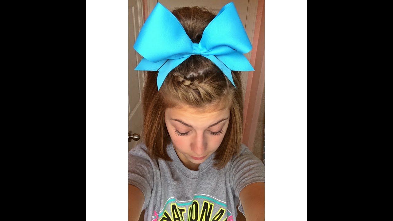 Easy cheer hair tutorial