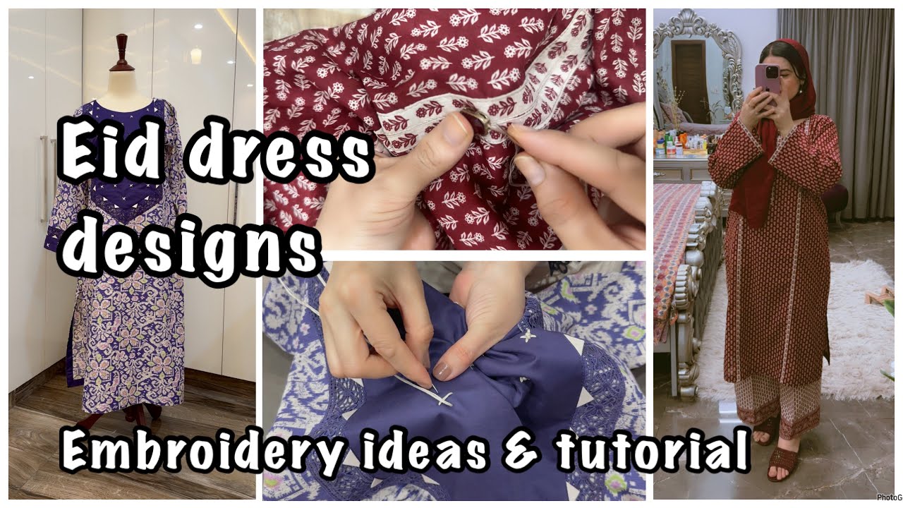 Latest dress designs with Embroidery detailing / Eid dress designs/ Lime Light & Al karam prints