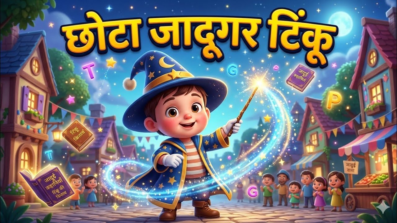 छोटा जादूगर टिंकू | Magical Kids Song | Learn ABC & Numbers | Hindi Rhymes