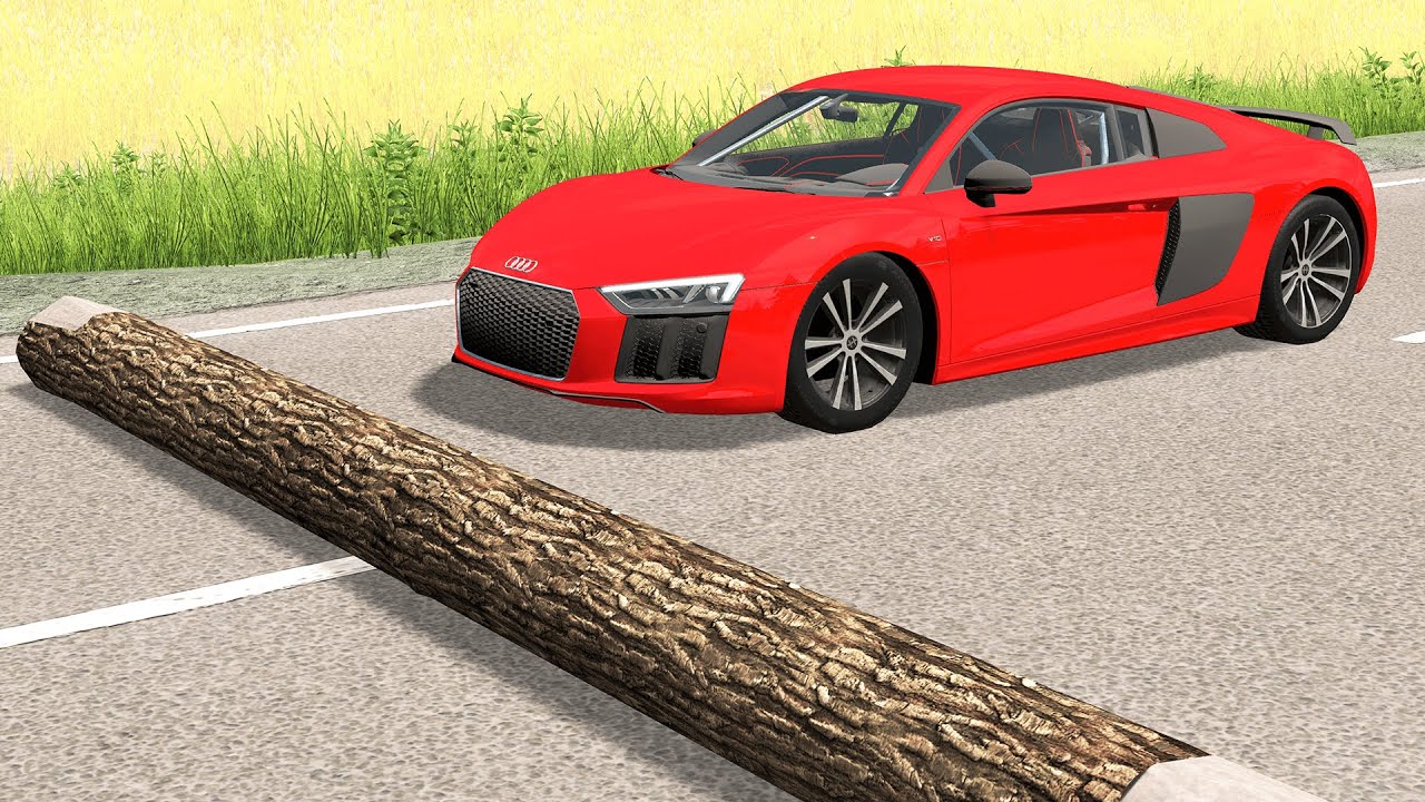 Cars vs Fallen Tree #7 – BeamNG.Drive
