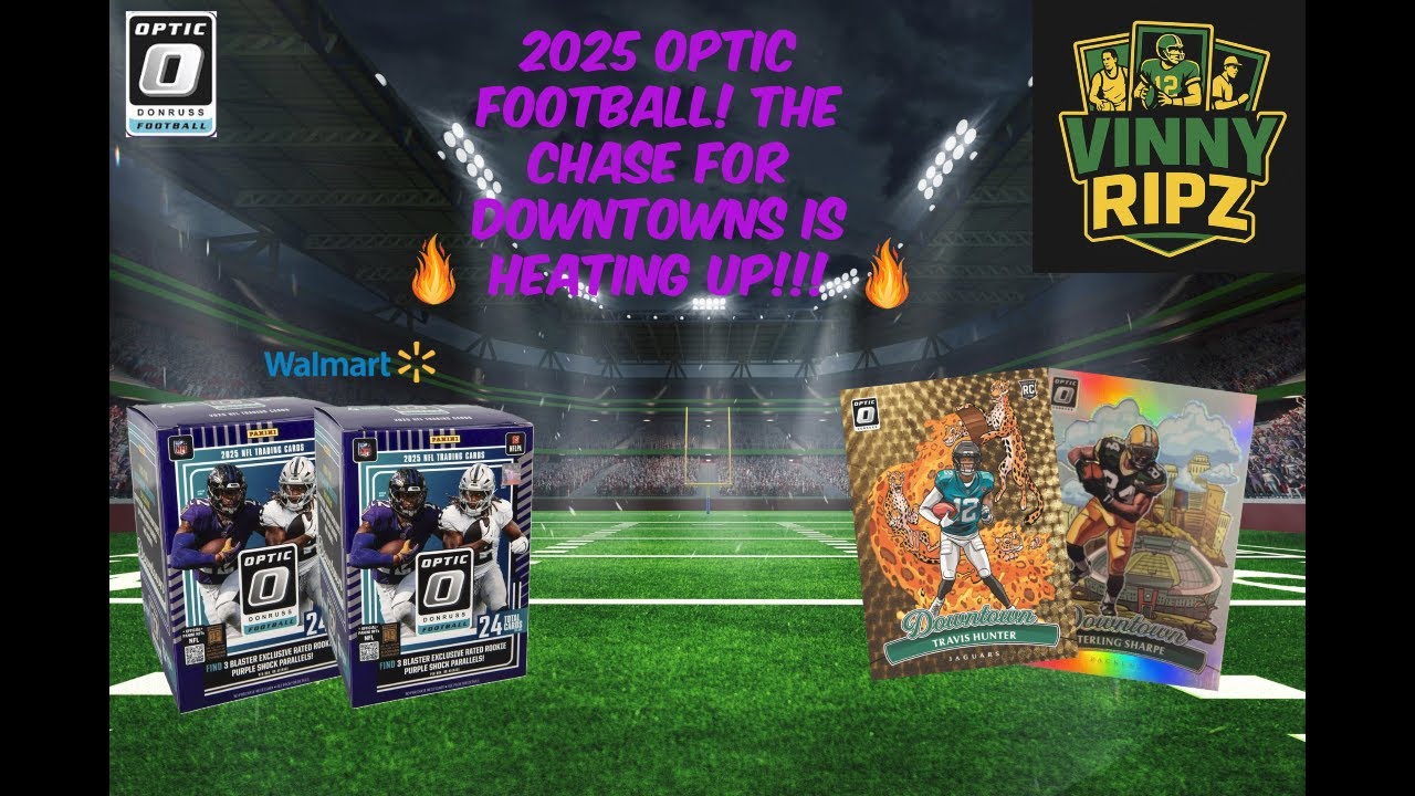 2025 Optic Football Blasters From Walmart! The chase for Downtowns Is Heating Up!