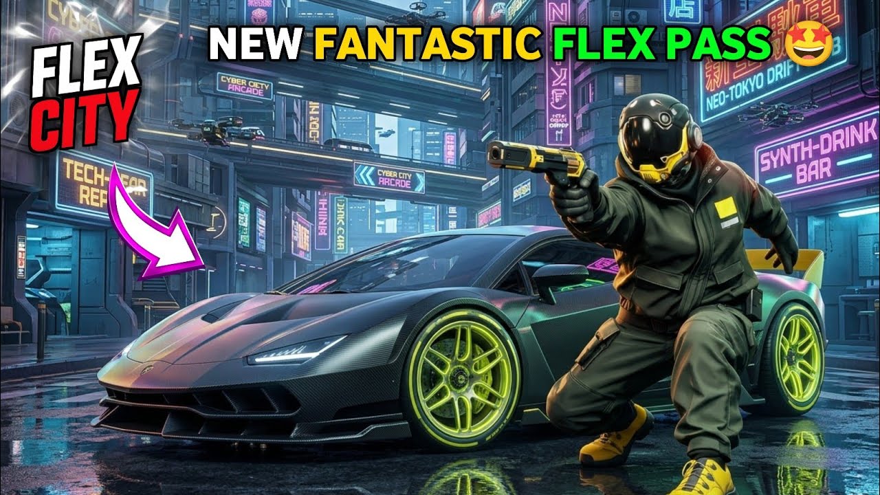 NEW FANTASTIC FLEX PASS: CAR, OUTFIT, GUN AND ETC. IN FLEX CITY MOBILE GAME...🤩