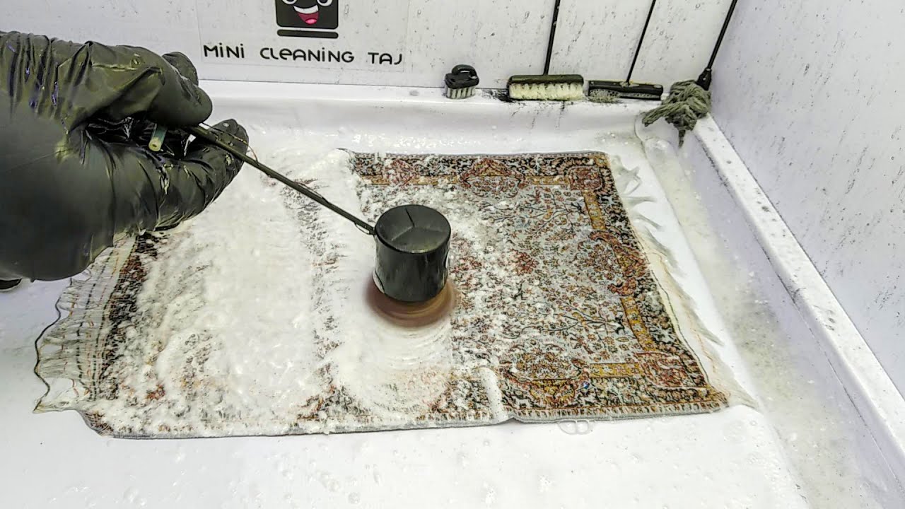 Miniature Carpet Cleaning ASMR: Relaxing Sounds of Tiny Rug Washing