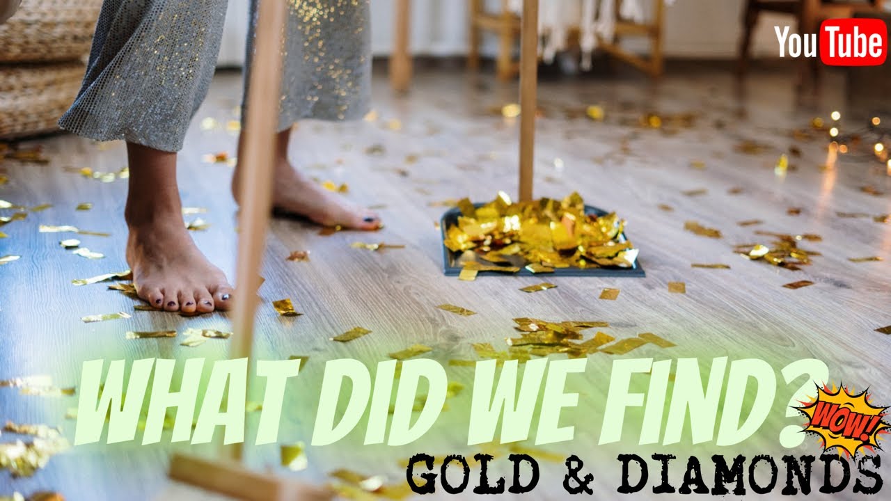 Cleaned the floor of jewelry store an found Diamonds & Gold galore! AMAZING
