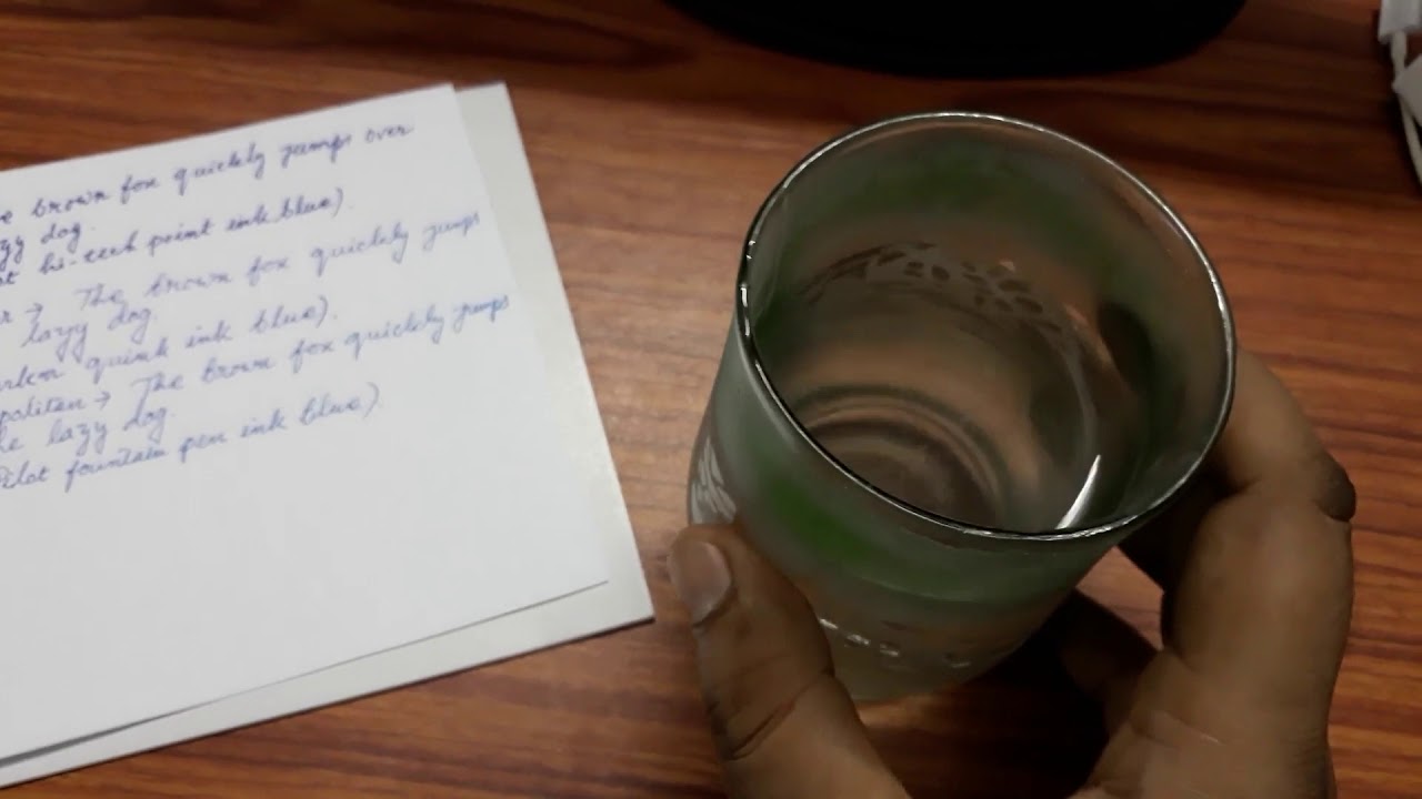 Water Resistant ink, Parker ink vs Pilot ink....