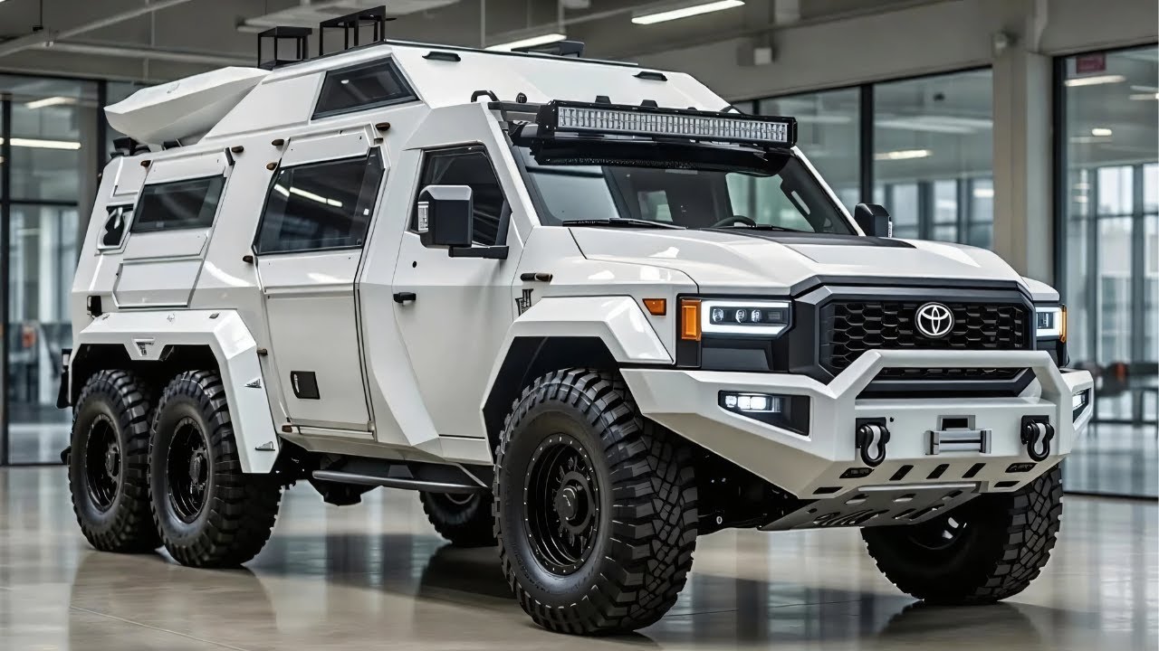 Toyota HikeCruze 6x6 2027 года: идеальный экстремальный внедорожный автодом и роскошный кемпер дл...