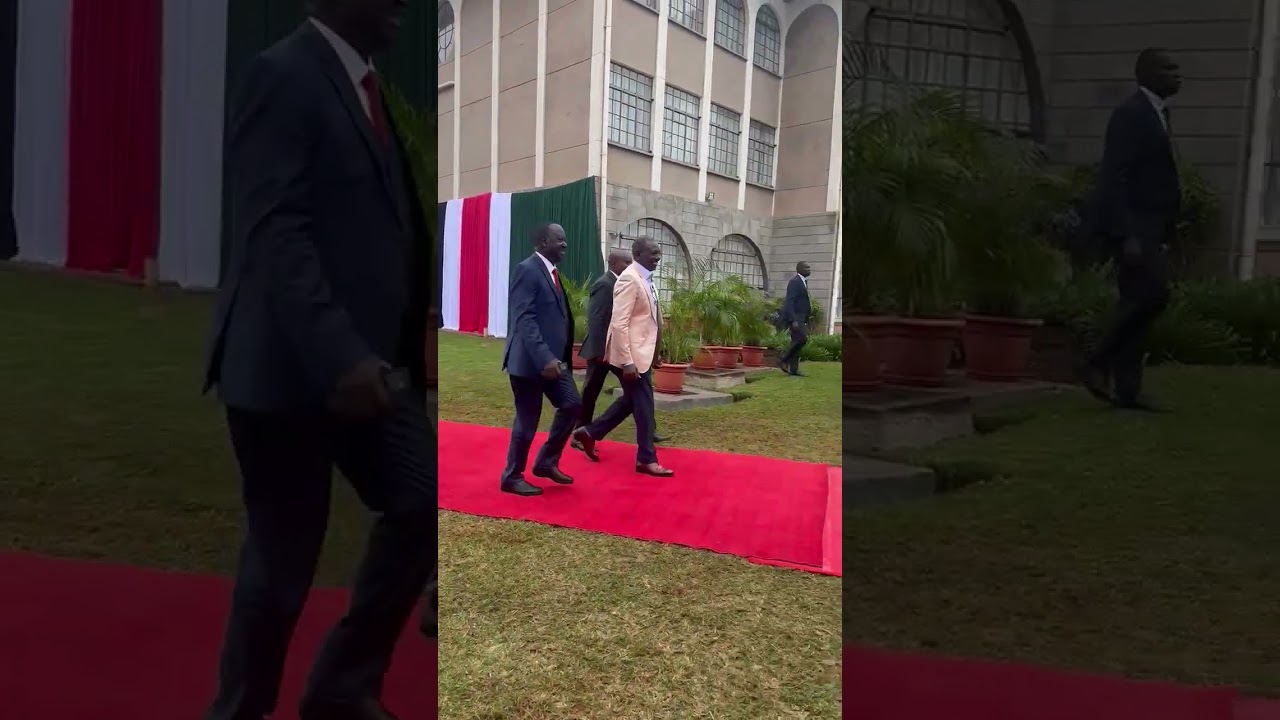President Ruto and Raila Arrive for ODM- UDA Parliamentary Group Meeting!!