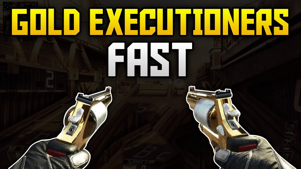 Как быстро получить золотой камуфляж для Executioner! (Call of Duty BO2 Геймплей в мультиплеере)