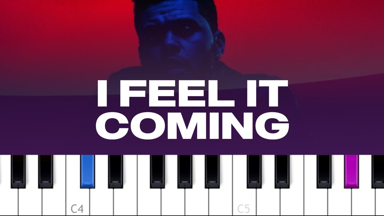 The Weeknd - I Feel It Coming (piano tutorial)