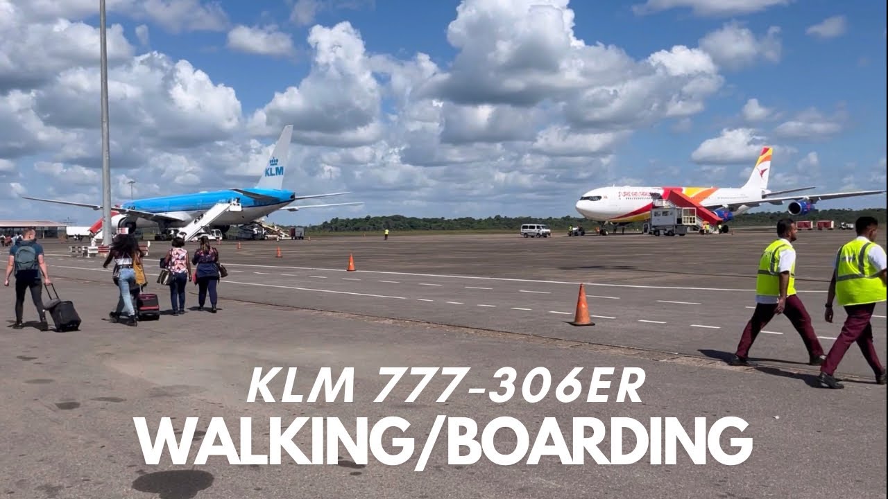 [HD] - KL714 | Walking/Boarding | KLM | 777-306ER | Johan Adolf Pengel Airport | Surinam | RoopramAv