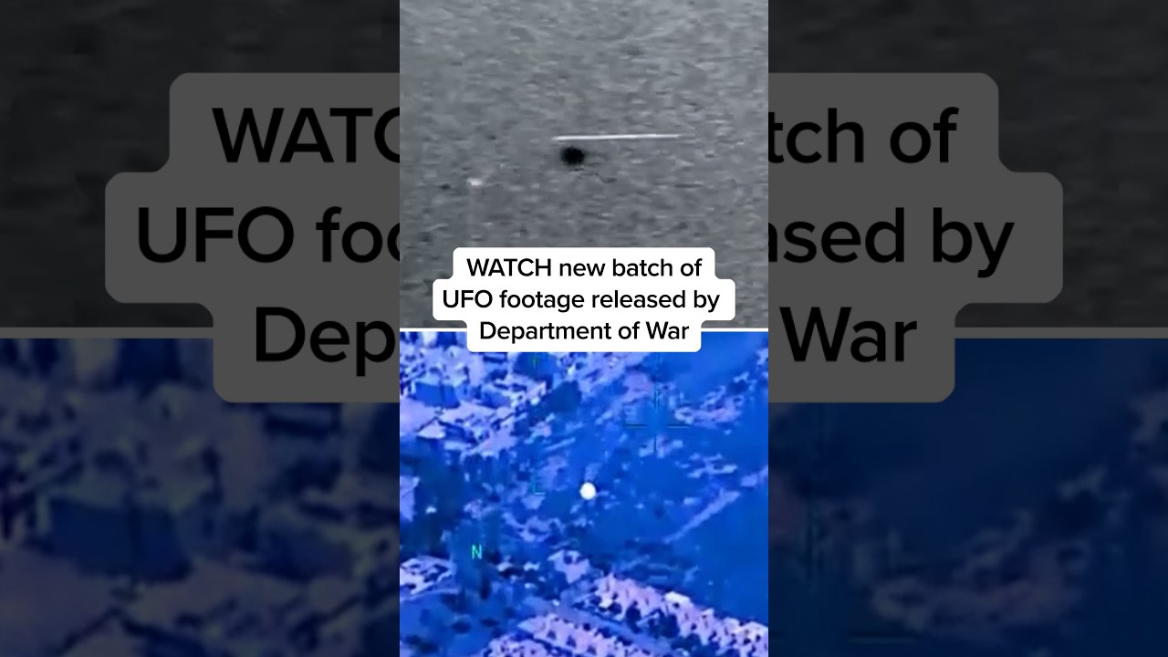 WATCH new batch of UFO footage released by Department of War