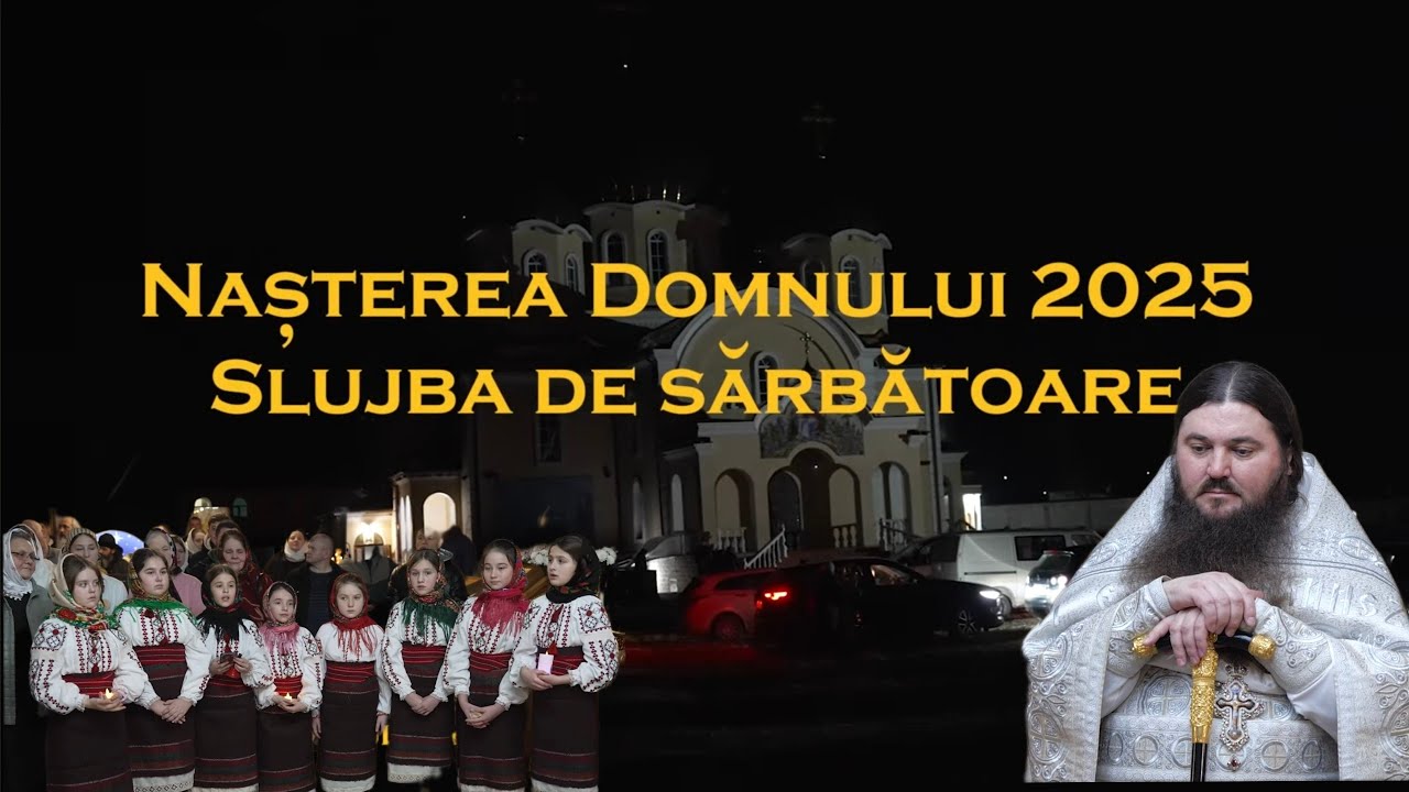 Nașterea Domnului la mănăstirea Nicoreni. Slujbă și colindele enoriașilor.