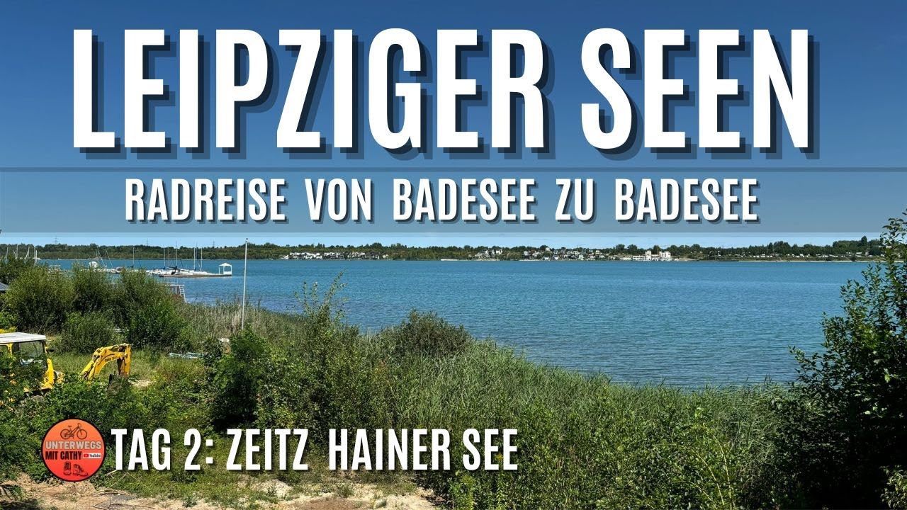 🚴🏻‍♀️⛺️Radeln und Baden im Leipziger Neuseenland, Radreise, Bikepacking #2 4K