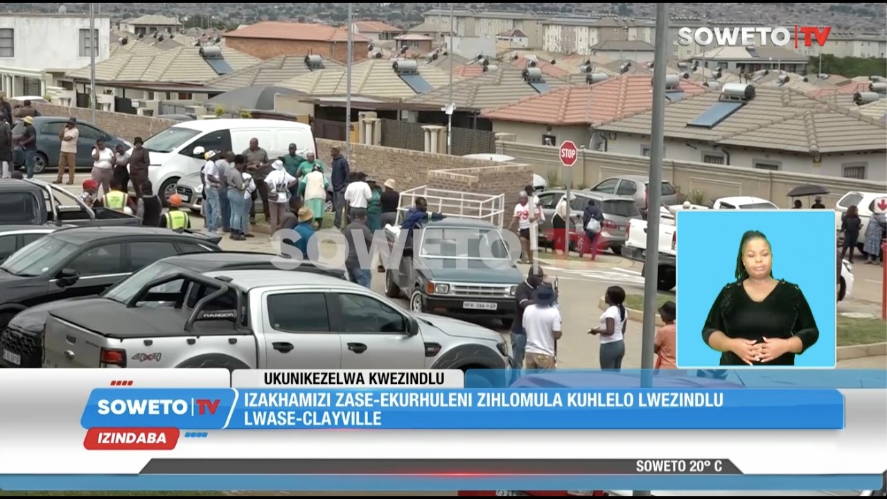 SOWETO TV NEWS | IZAKHAMIZI ZASE-EKURHULENI ZIHLOMULA KUHLELO LWEZINDLU LASE-CLAYVILLE