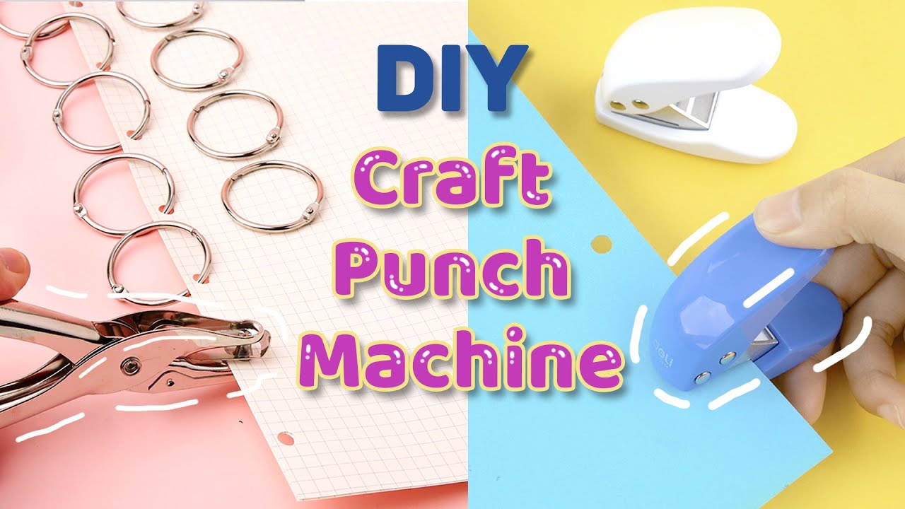 Cách làm Đồ dập lỗ giấy đơn giản | DIY paper craft punch machine /homemade paper punch machine