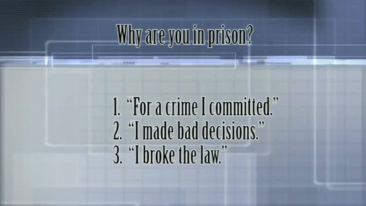 Why You Are In Prison