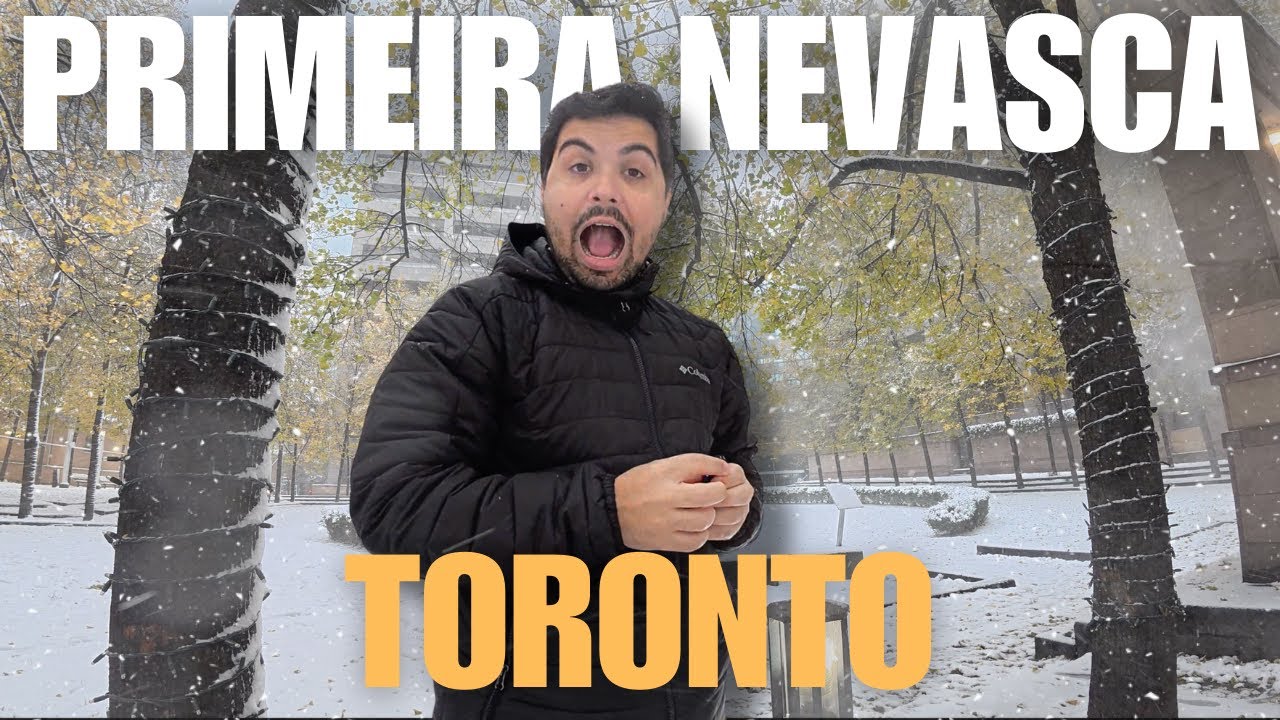 Primeira Tempestade de Neve do Inverno 2025/2026 em Toronto