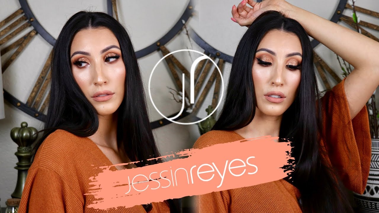 Baddie Copper Metallic Makeup Moment