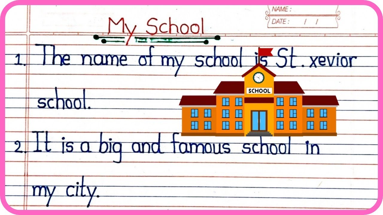 10 Lines On My School | My School | Short Eassy On My School