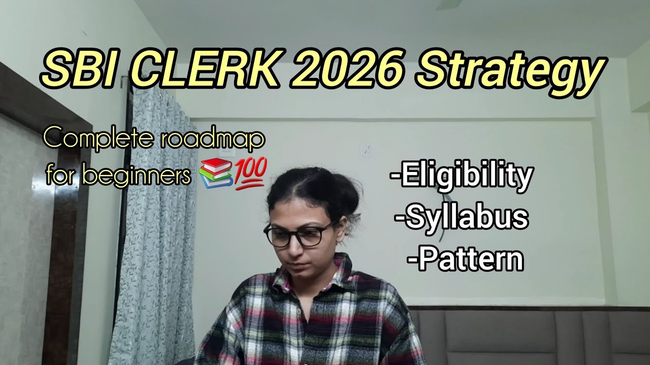 SBI Clerk Preparation Strategy 2026📚 | Every Beginner must Watch 💫