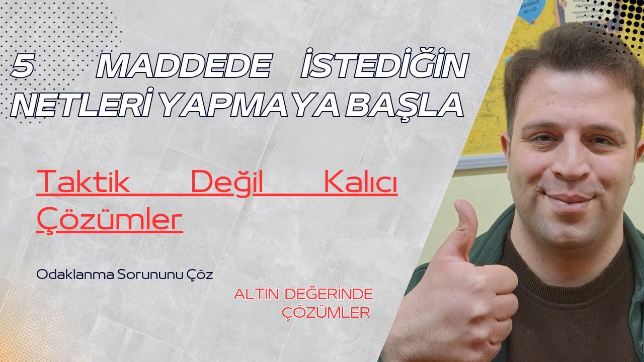 Yks Hazırlık Senesinde Yapılan En Büyük 5 Hata ve Çözümleri. Bunları Uygula Başarıya Ulaş!