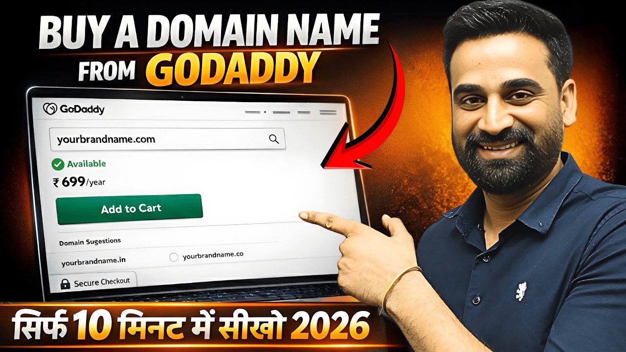 How To Buy Domain From Godaddy In 2026 | Domain Name Registration | Full Tutorial