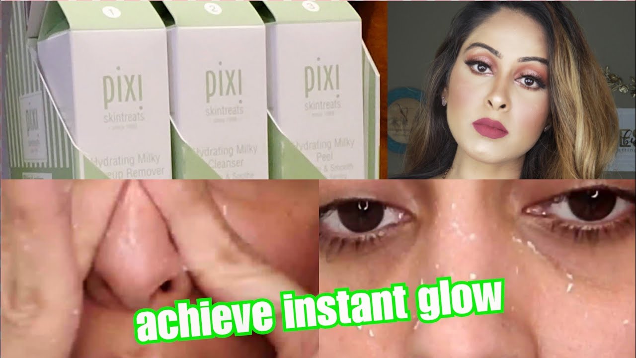 How to Achieve Hydrating Moist Skin|mini Facial at home|Pixi Hydrating Milky collection