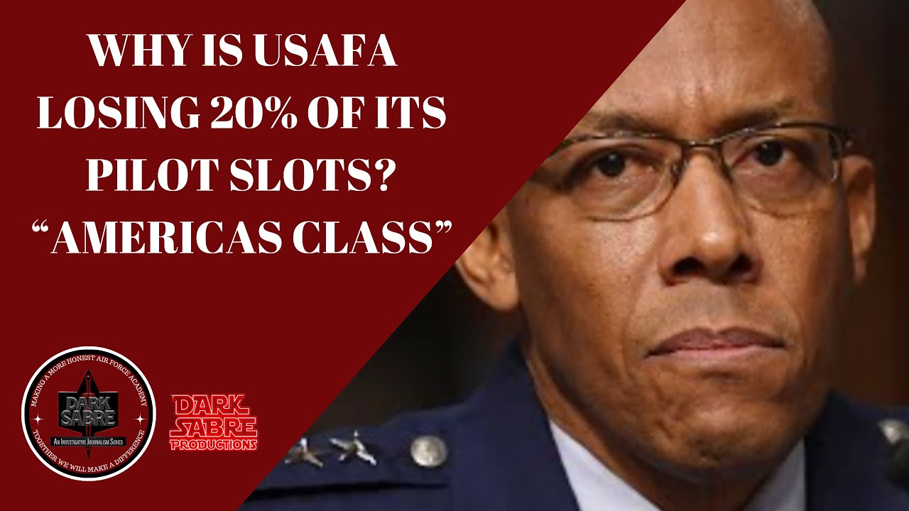 Why is USAFA Losing 20% of it's Pilot Slots? Answer: 