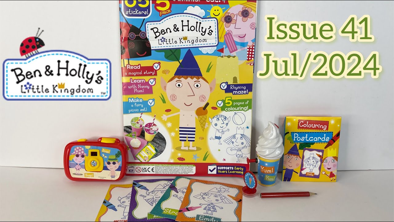 Ben & Holly’s little kingdom magazine, issue 41, Jul/2024 with Summer set!! ☀️🌞⛱️🍉