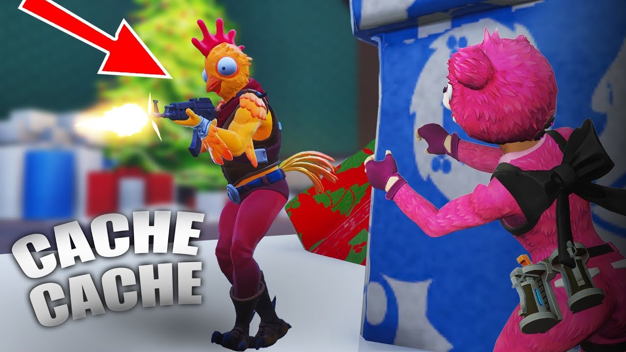 LE POULET TUEUR !! CACHE CACHE FORTNITE !!