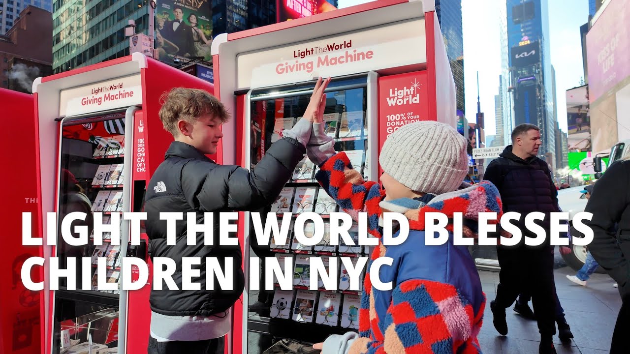 Light the World Blesses Children in New York City