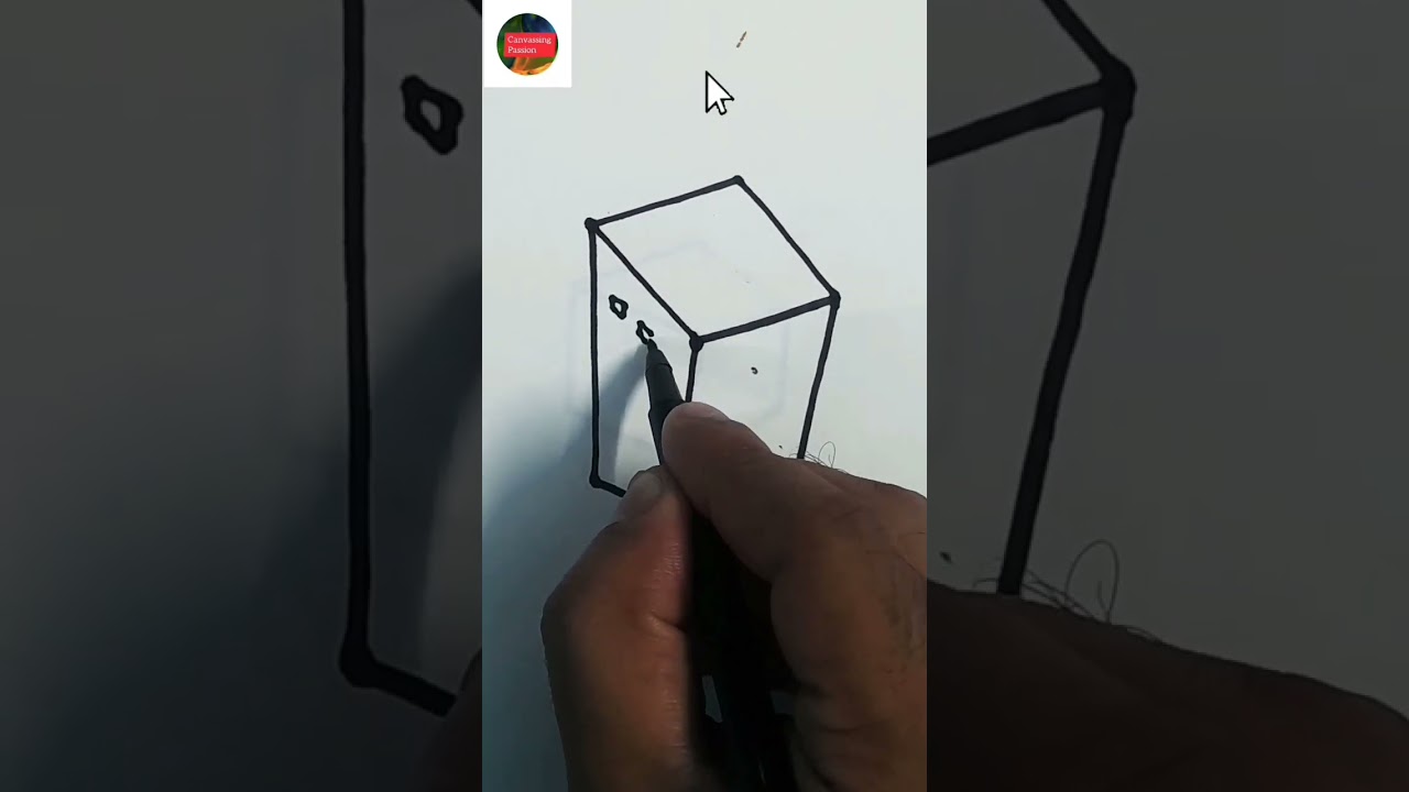 3D building drawing #shorts #ashortaday #ytshorts #trending #viral Canvassing Passion