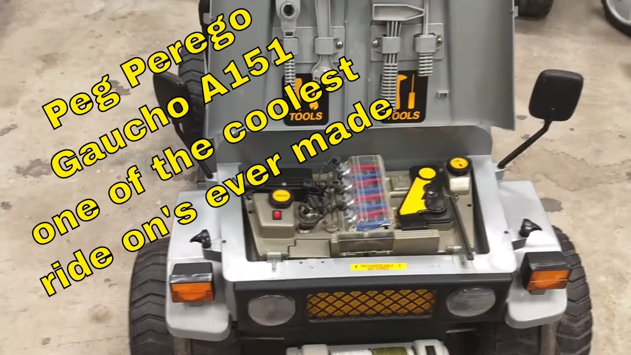 Peg Perego Gaucho A-151    Rare Toyota FJ40 kids ride on