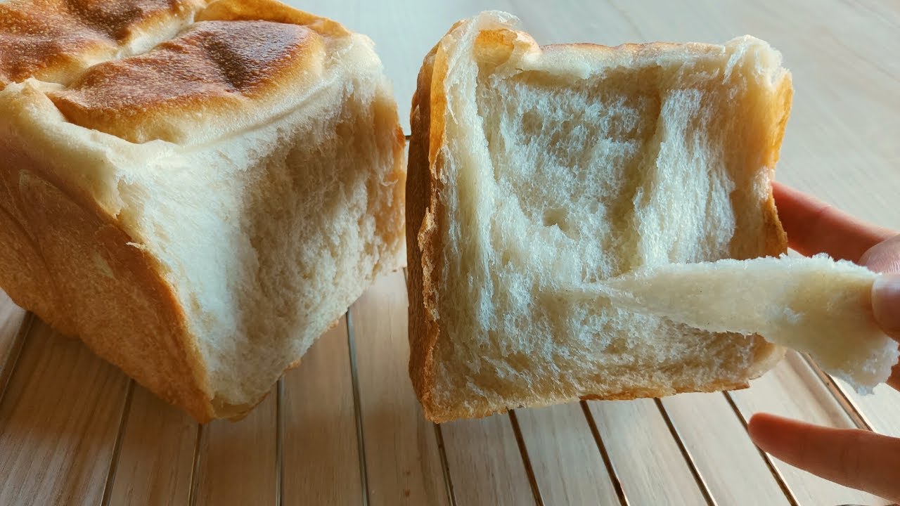 免揉燙種(燙麵)吐司 [NO KNEAD] Fluffy Soft Shokupan( Japanese Milk Loaf Bread) with Yudane Method