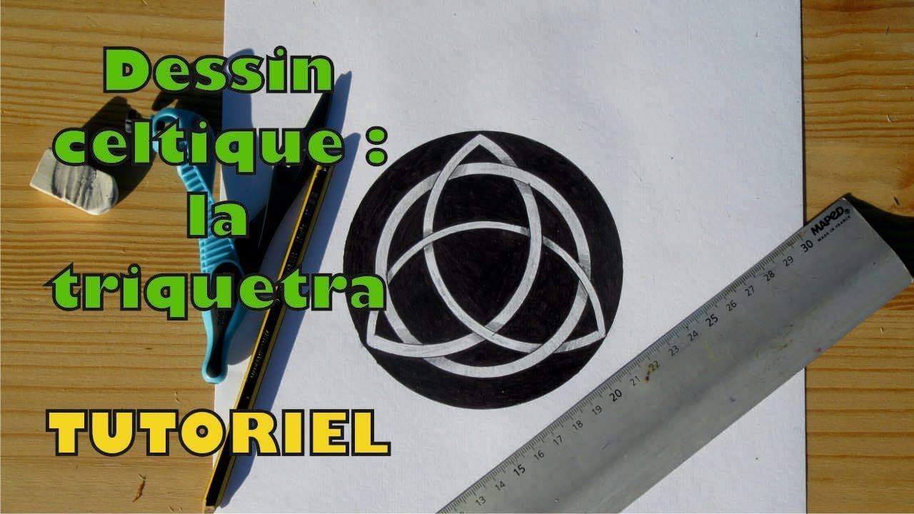 Dessin Celtique : la Triquetra. Facile et rapide !