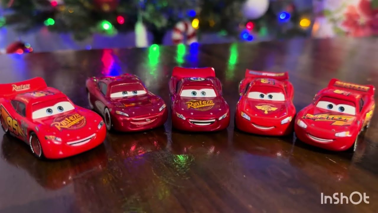 Review Day 6!!! - All Lightning McQueen Diecasts!!! Godzilla and Disney Cars 10 Days Of Christmas!!!