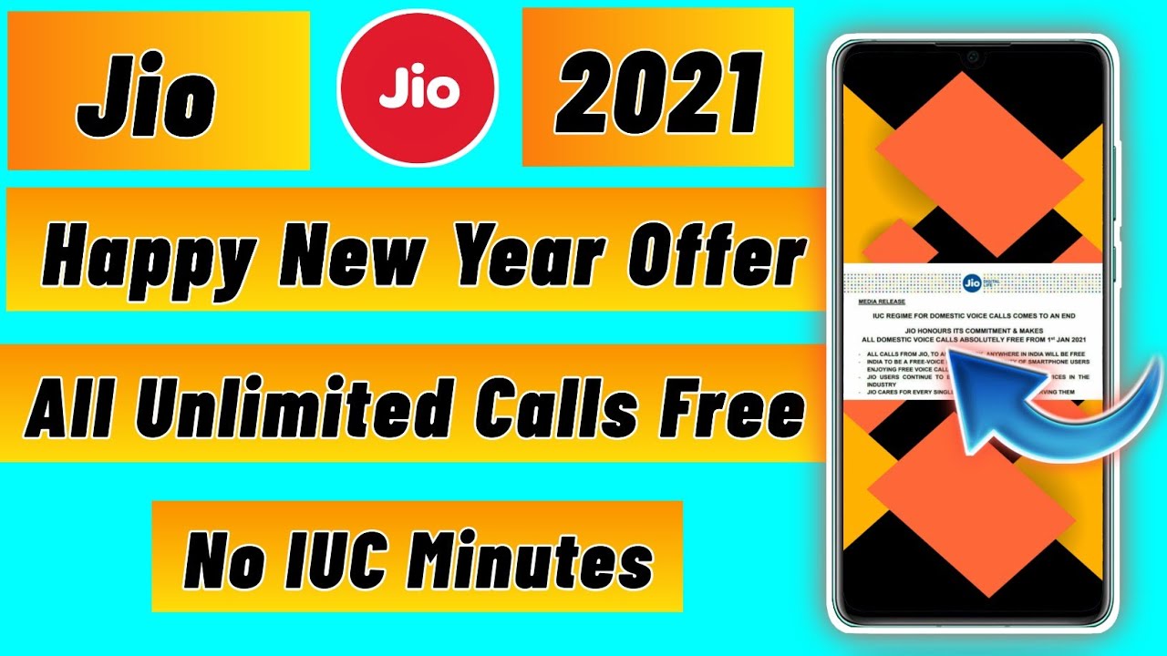Jio New Year Offer 2021 | Unlimited Calls to Any Network | Jio New Year Offer 2021 | No IUC Minutes|