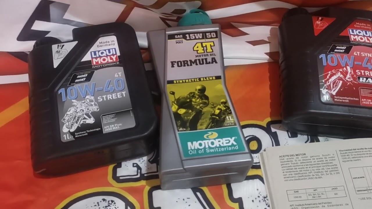 que aceite usar en mi gixxer 150 y 250 tips y consejos moteros21