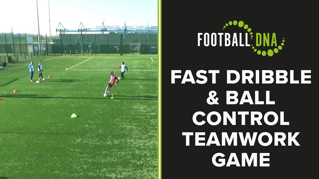 Soccer Drills: Fast Dribble & Ball Control Teamwork Game | Football DNA