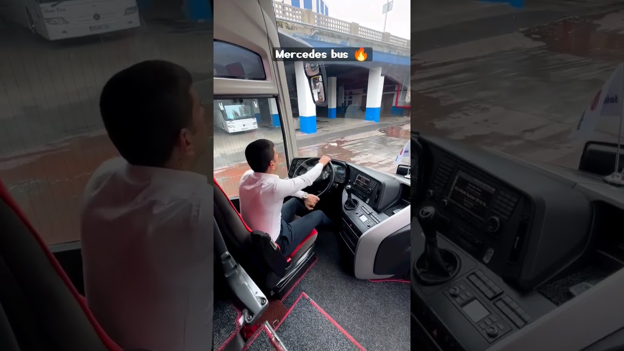 Mercedes Benz bus | driving skils | best features | #viral #shorts