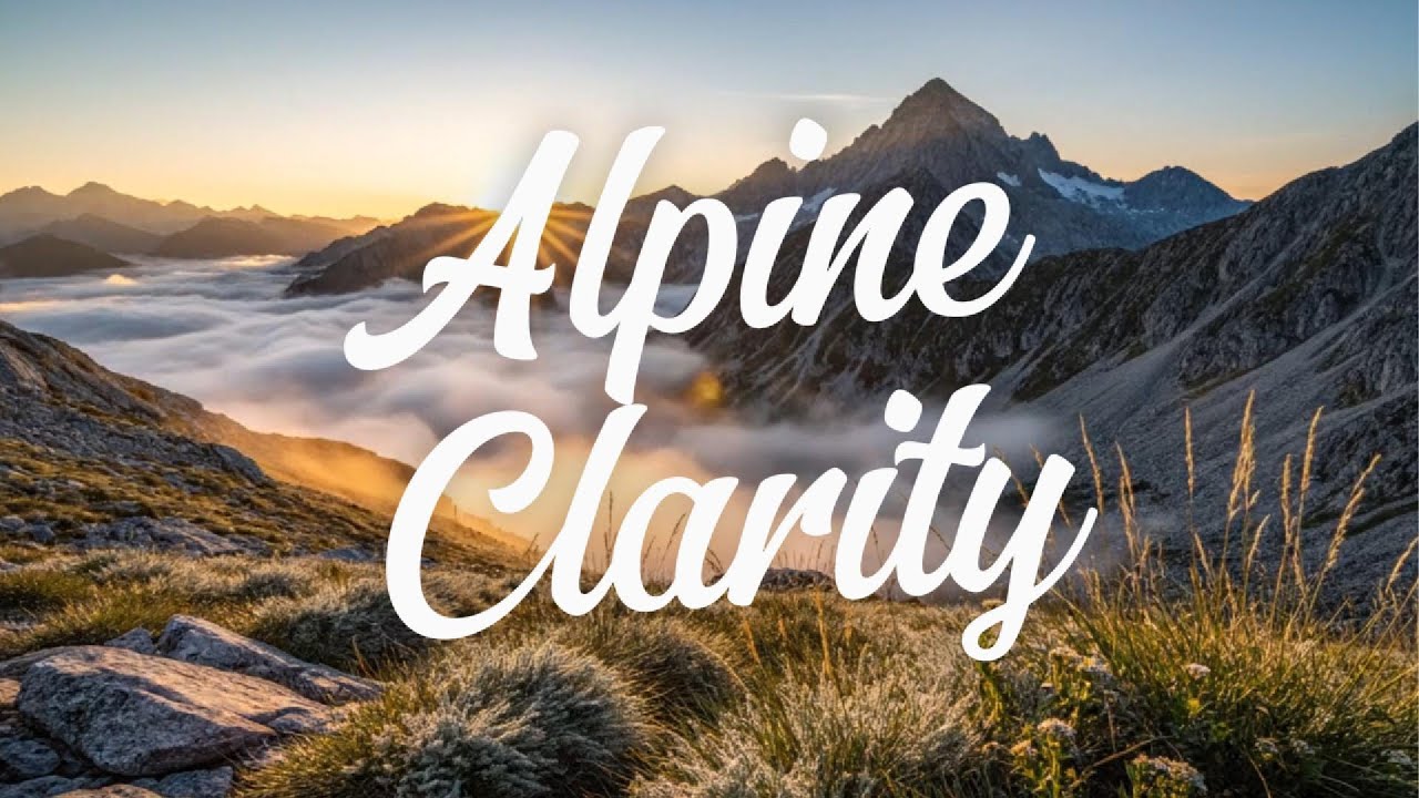 Relaxing Mountain Ambience | Alpine Clarity | Study & Concentration Music